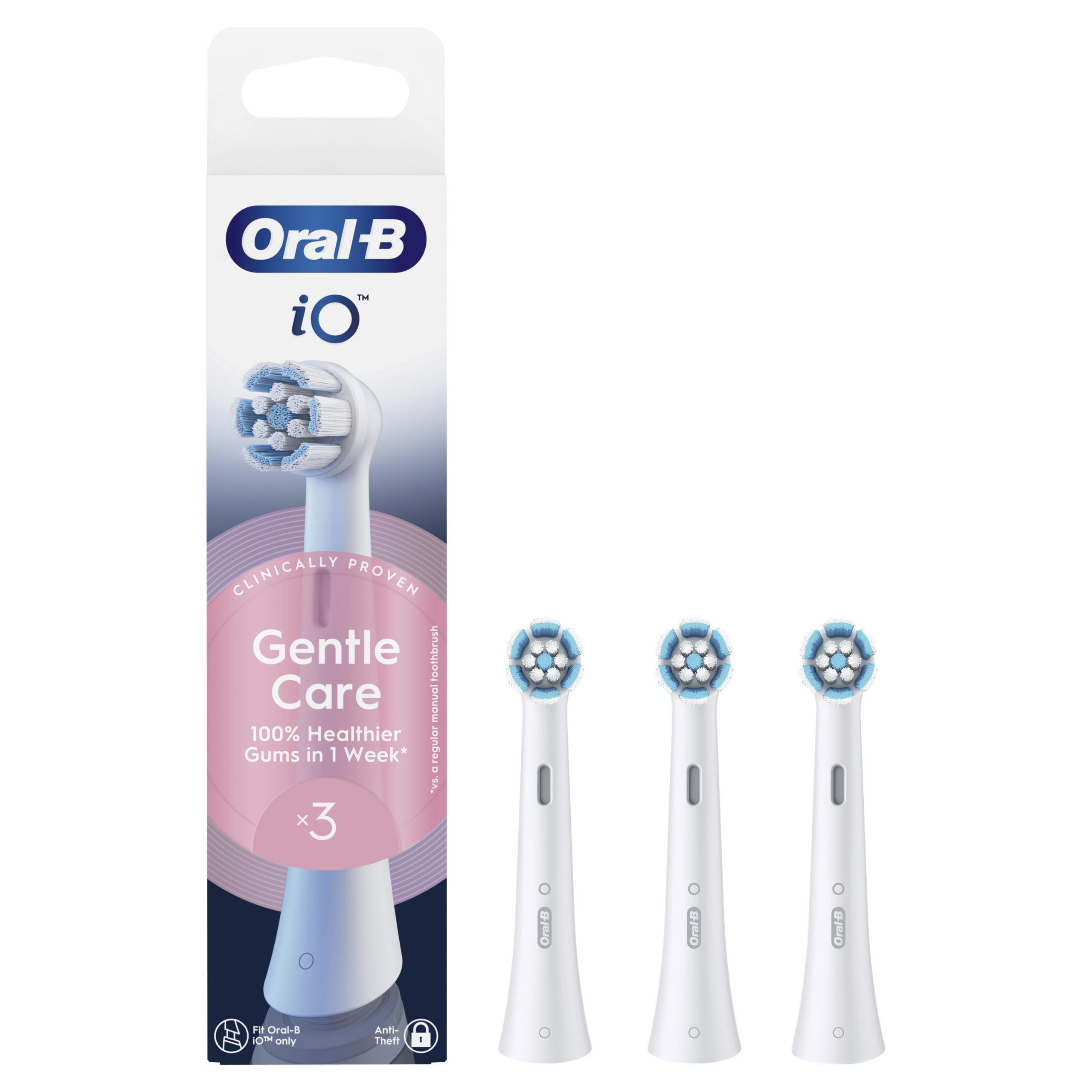 Oral-B Testina di Ricambio Gentle Care Confezione 3 Pezzi per Spazzolini iO - Image 8