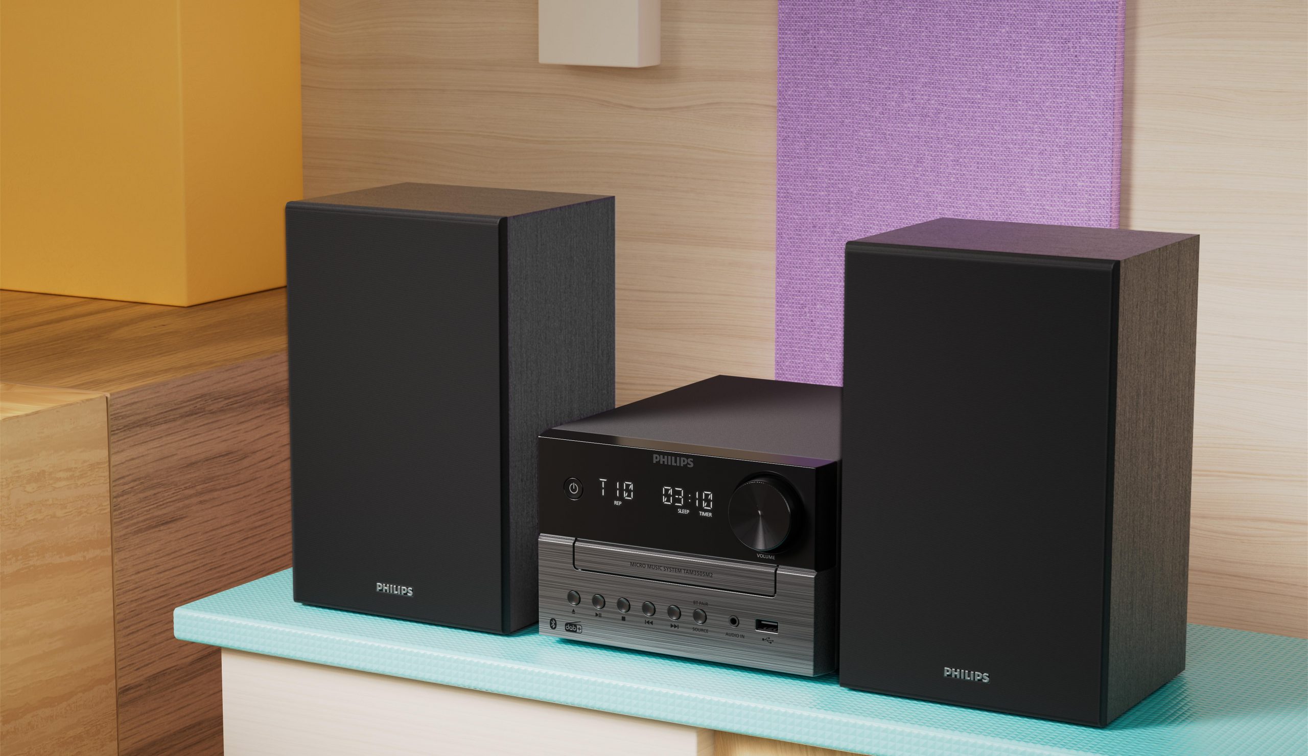 Philips TAM3505M2 Micro Hi-Fi 20W CD-MP3 USB e Radio DAB - Image 7