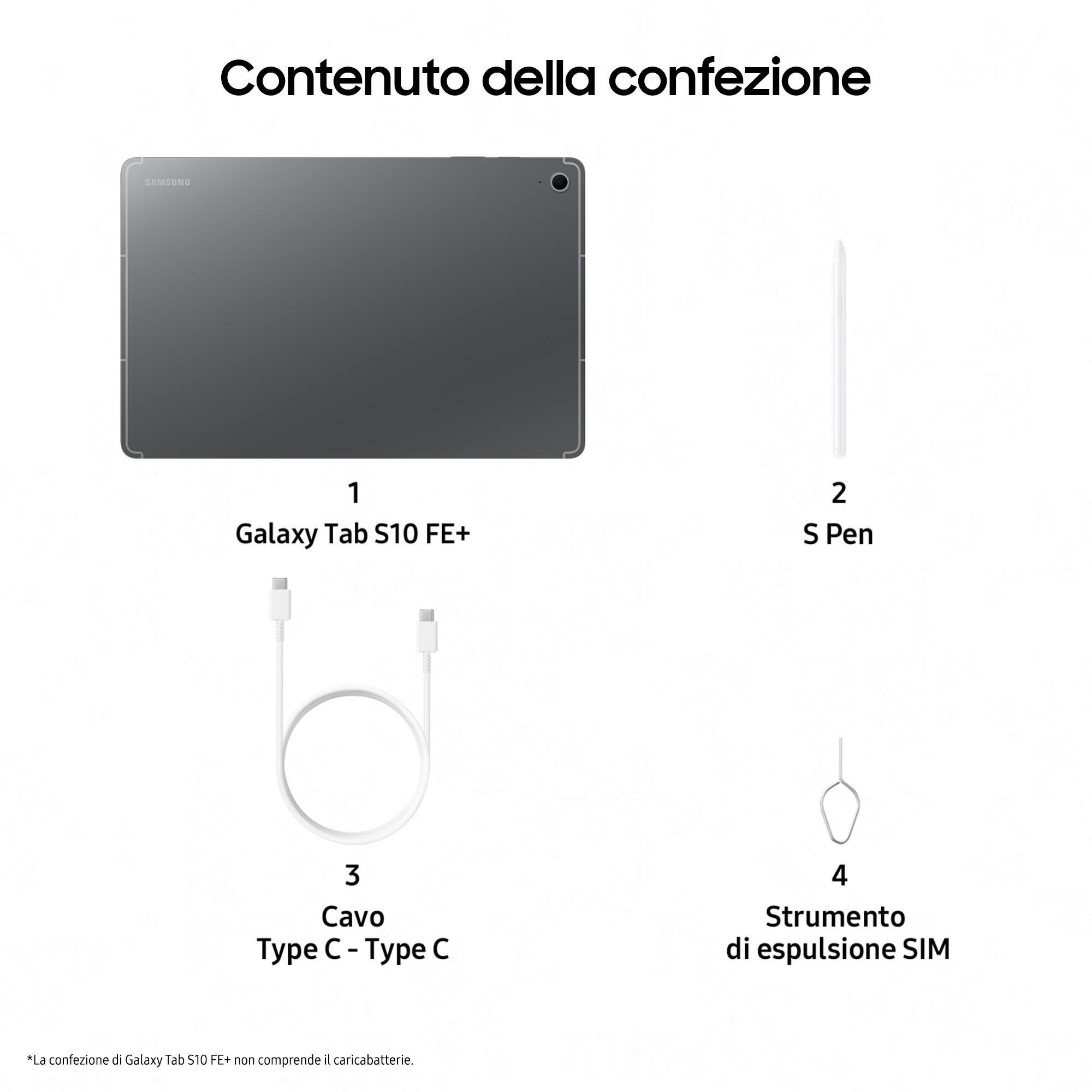 Samsung Tab S10 FE Plus Wi-Fi Gray Tablet 13.1 Pollici 12GB 256GB - Image 8
