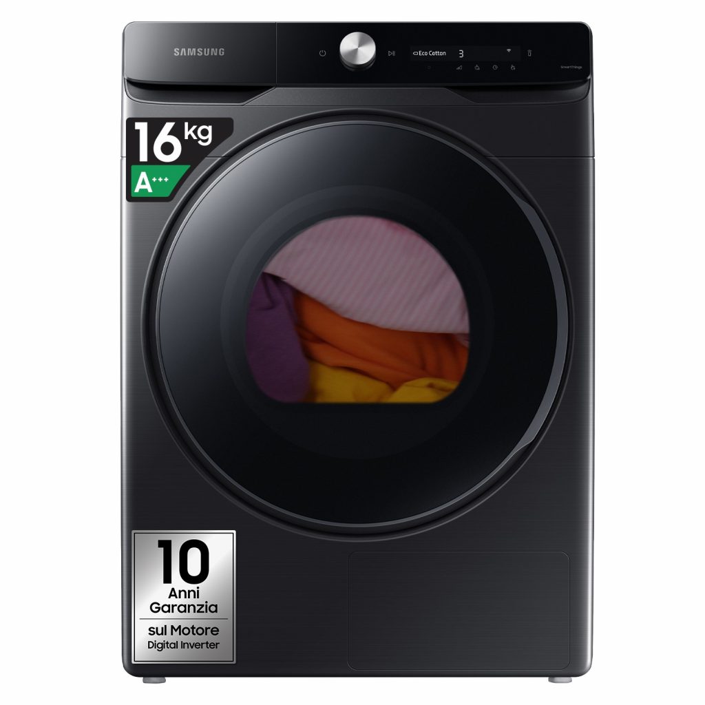 SAMSUNG DV16DG8600BVU3 Asciugatrice Carica Frontale 16Kg Inverter Wifi Nera