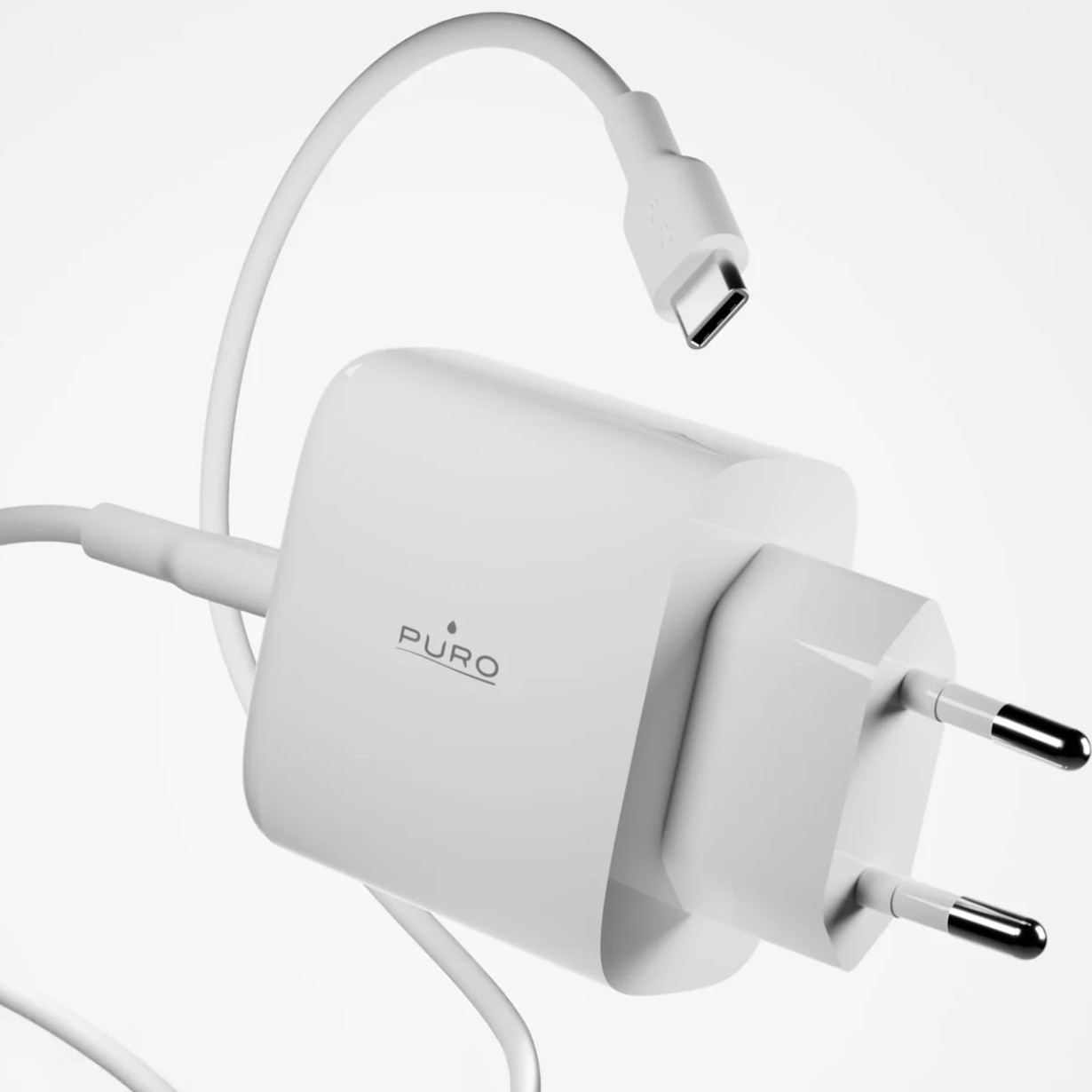 PURO PUTCUSBAC45WDYKCCWHI Caricatore Rete Pro Lite 45W USB A C Con Cavo - Image 4
