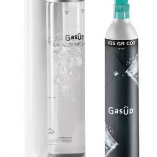 GAS UP Quokka Bianco Gasatore con Bottiglia 800ML e Bombola