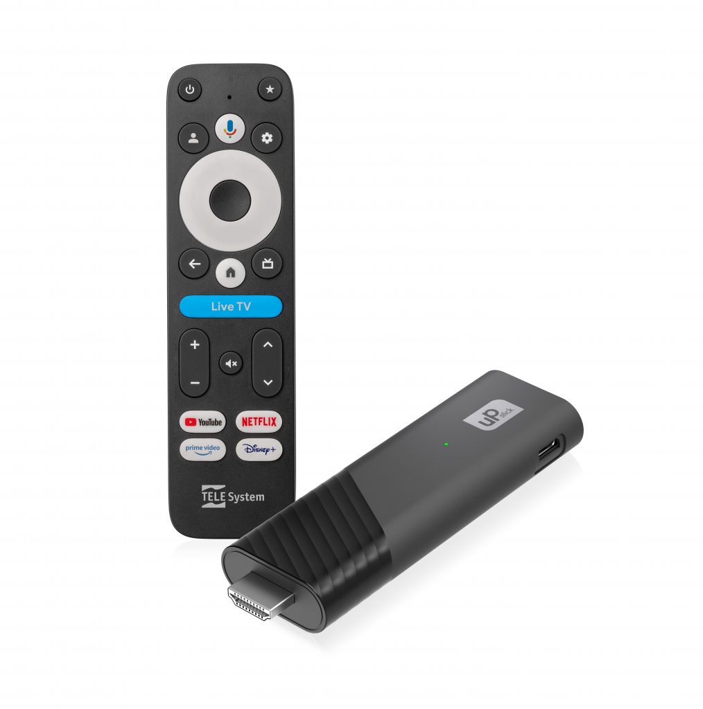 TELESYSTEM Up Stick Streamer Google TV 4K WiFi Bluetooth Connessione