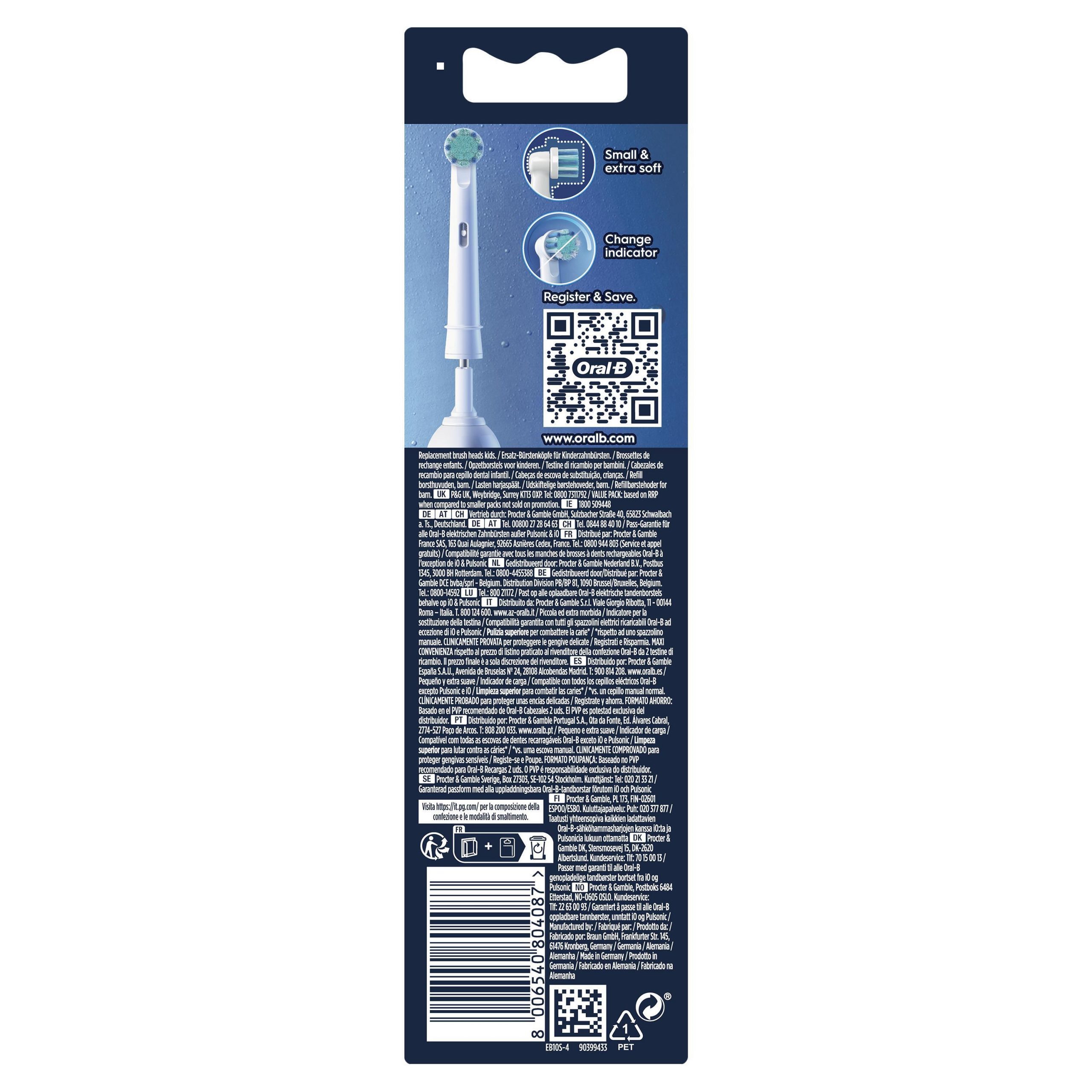 Oral-B EB10S Frozen Confezioni da 4 Testine di Ricambio - Image 8