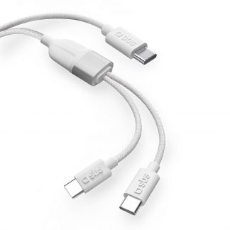 SBS TECABLETCC2IN1 Cavo Sdoppiatore USB C Doppia Uscita 60W