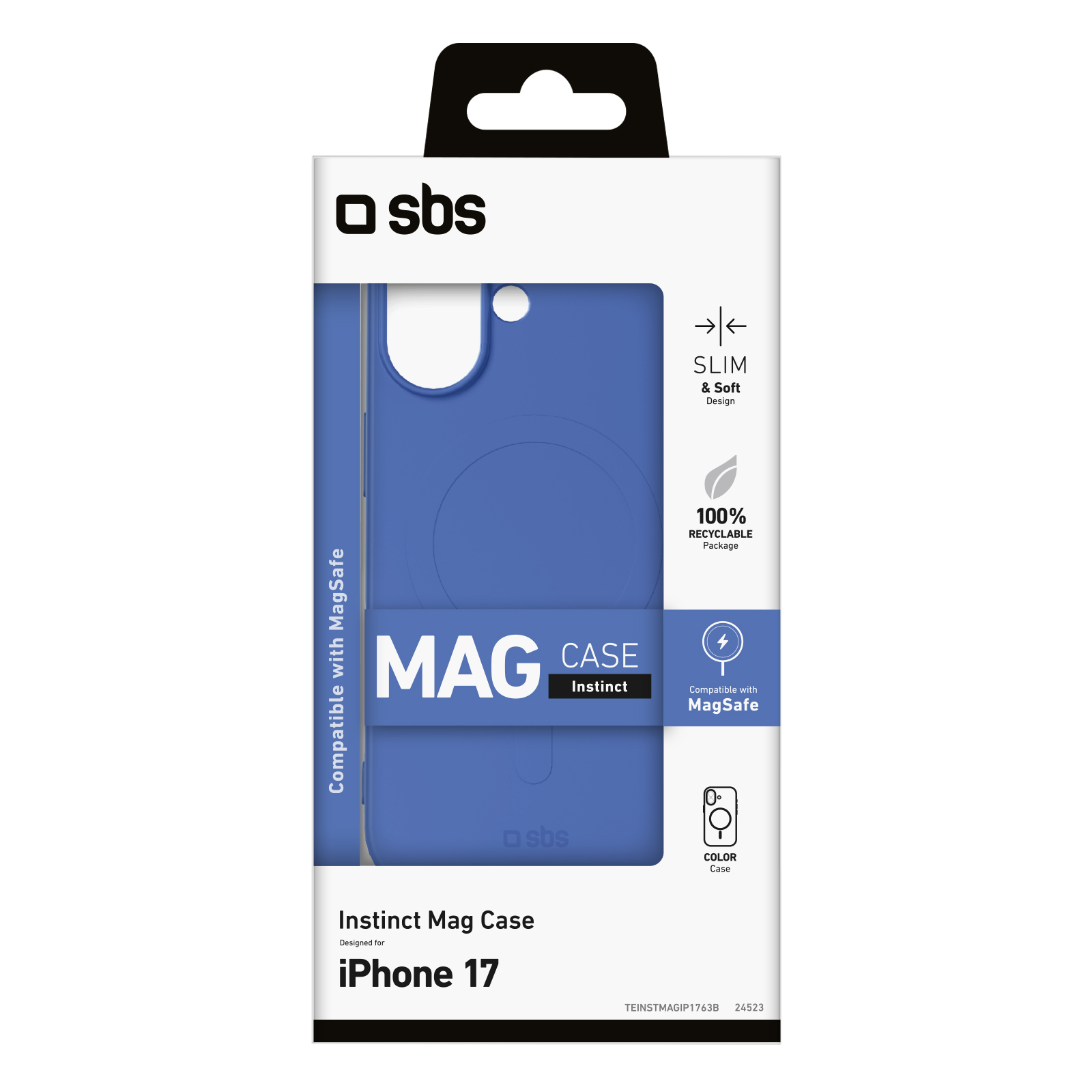 SBS TEINSTMAGIP1763B Cover Instinct Mag Per iPhone 17 Blu Custodia Protettiva - Image 2