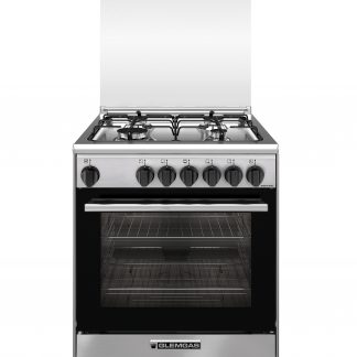 GLEM GAS DG66VI3 Cucina 60cm 4 Fuochi Forno Grill Elettrico Inox