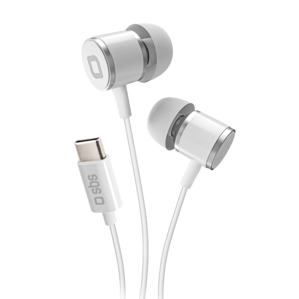 SBS TEEARTYCW Cuffie Auricolari Con Microfono Tipo C Bianco
