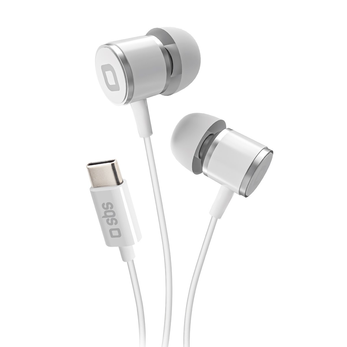 SBS TEEARTYCW Cuffie Auricolari Con Microfono Tipo C Bianco