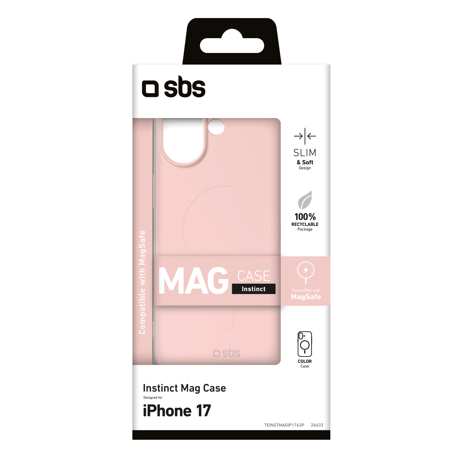 SBS TEINSTMAGIP1763P Cover Instinct Mag Per iPhone 17 Rosa Custodia Protettiva - Image 3