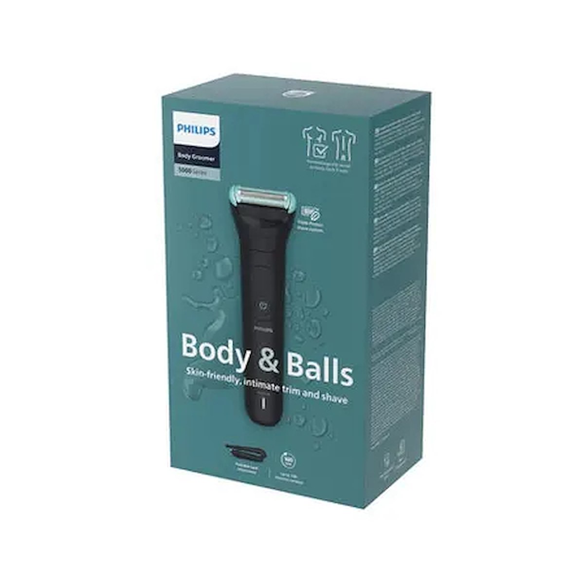 PHILIPS BG5475 Depilatore Corpo Ricaricabile Wet Dry