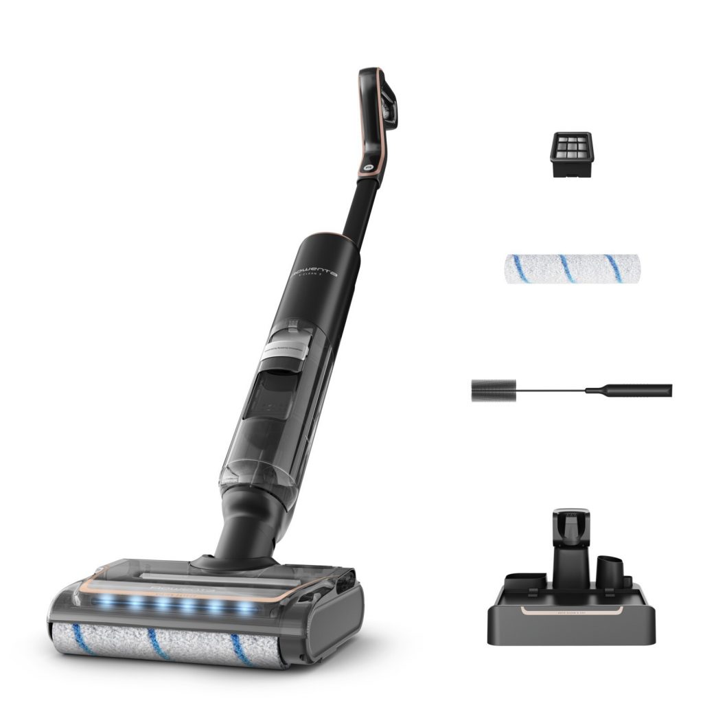 Rowenta GZ5736 X-Clean 7 Aspirapolvere Lavapavimenti con 2 Serbatoi