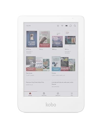 Kobo 6 Clara Colour White E-Reader 16 GB 6 Pollici Display a Colori