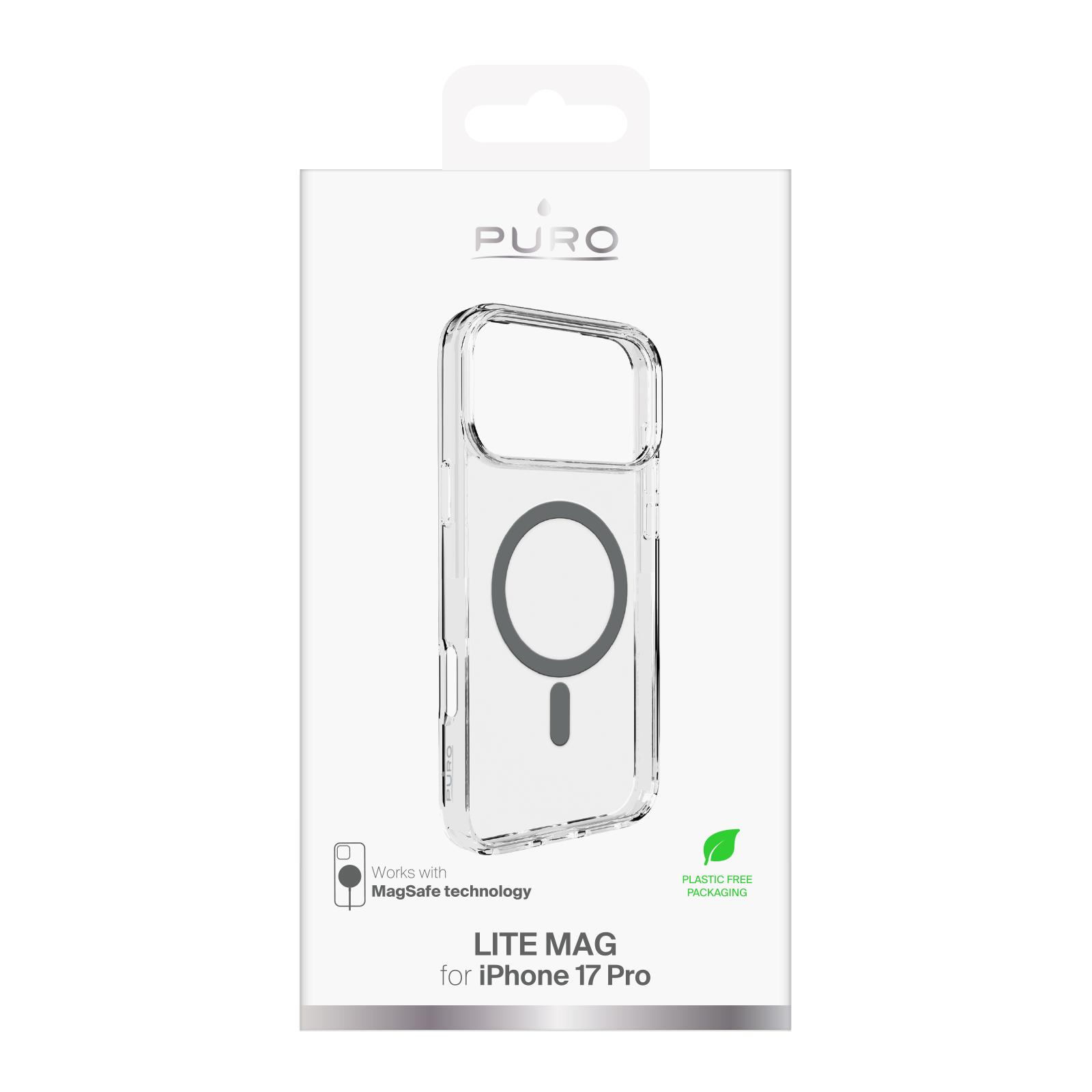 PURO PUIPC17P63LITEMDKGR Cover Lite Mag Per iPhone 17 Pro Grigio Scuro - Image 3