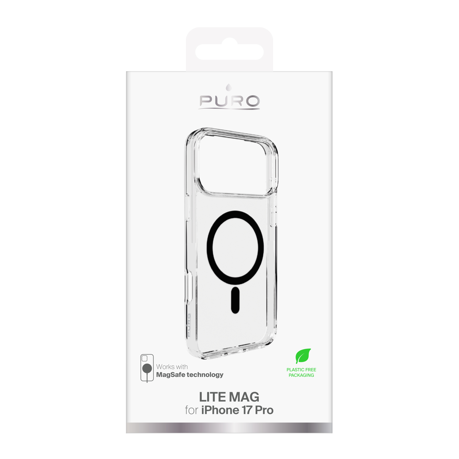 PURO PUIPC17P63LITEMBLK Cover Lite Mag Per iPhone 17 Pro Black Custodia Originale - Image 3