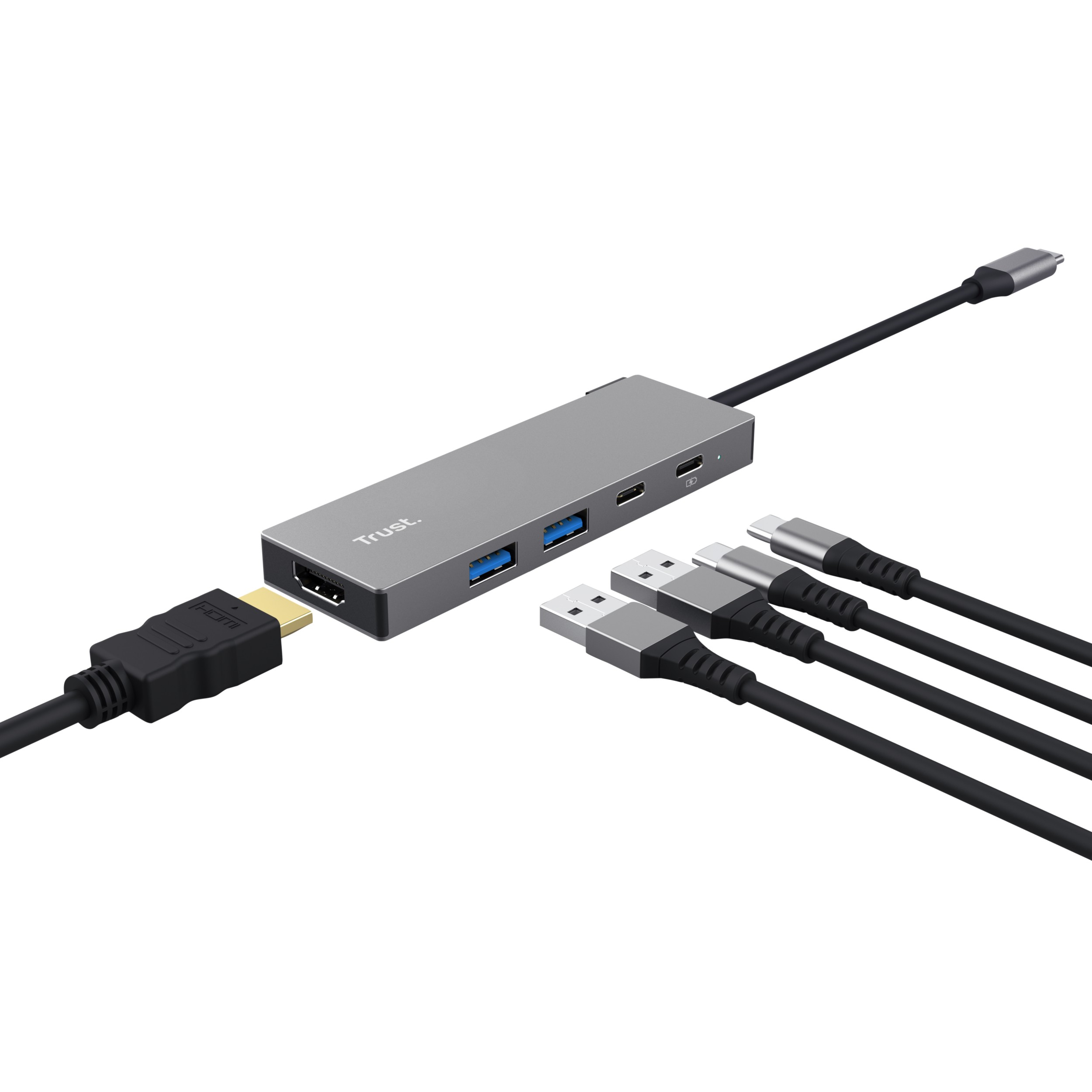 TRUST Dalyx Hub USB-C 5 Porte HDMI 2 USB-C 2 USB-A - Image 4