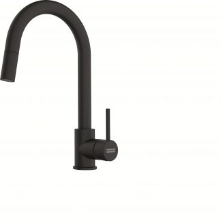 FRANKE 1150735625 Miscelatore Cucina Pola J Doccia Estraibile Nero Opaco