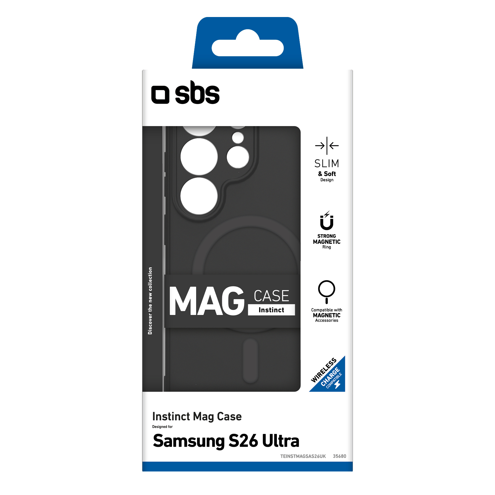 SBS TEINSTMAGSAS26UK Cover Instinct Magnetica Per S26 Ultra Nero - Image 2
