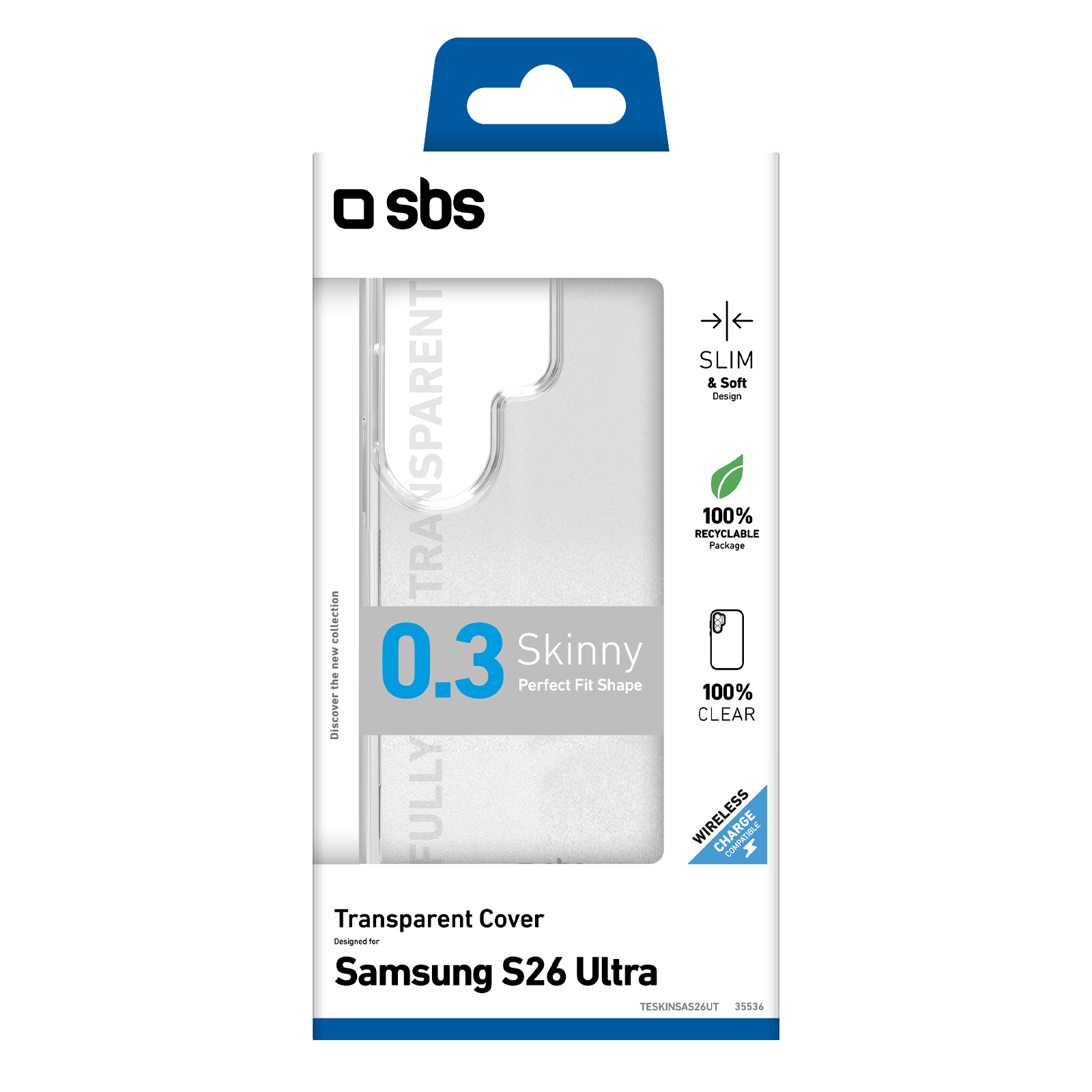 SBS TESKINSAS26UT Cover Trasparente Skinny Per S26 Ultra - Image 2