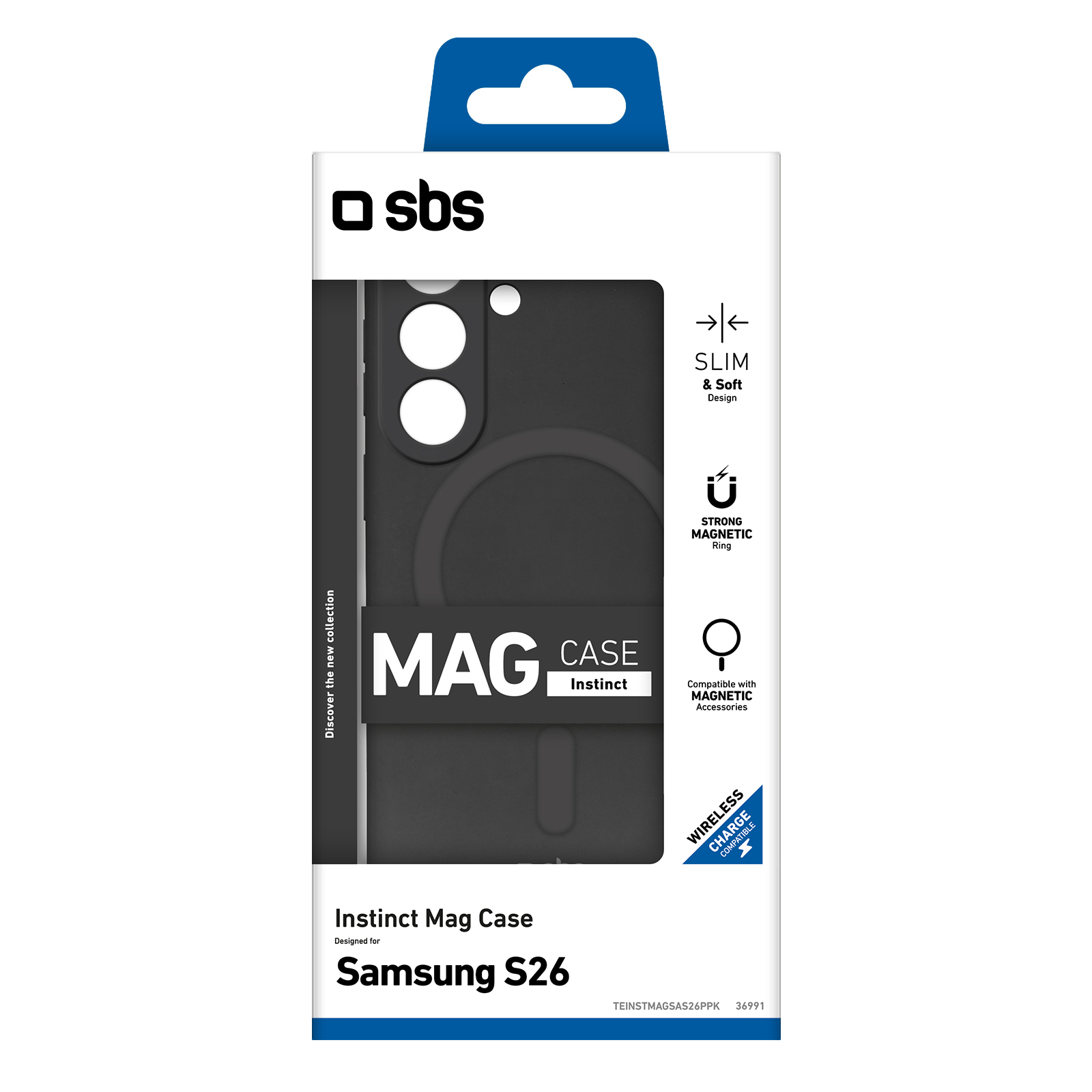 SBS TEINSTMAGSAS26K Cover Instinct Mag S26 Nero Custodia Protettiva - Image 2