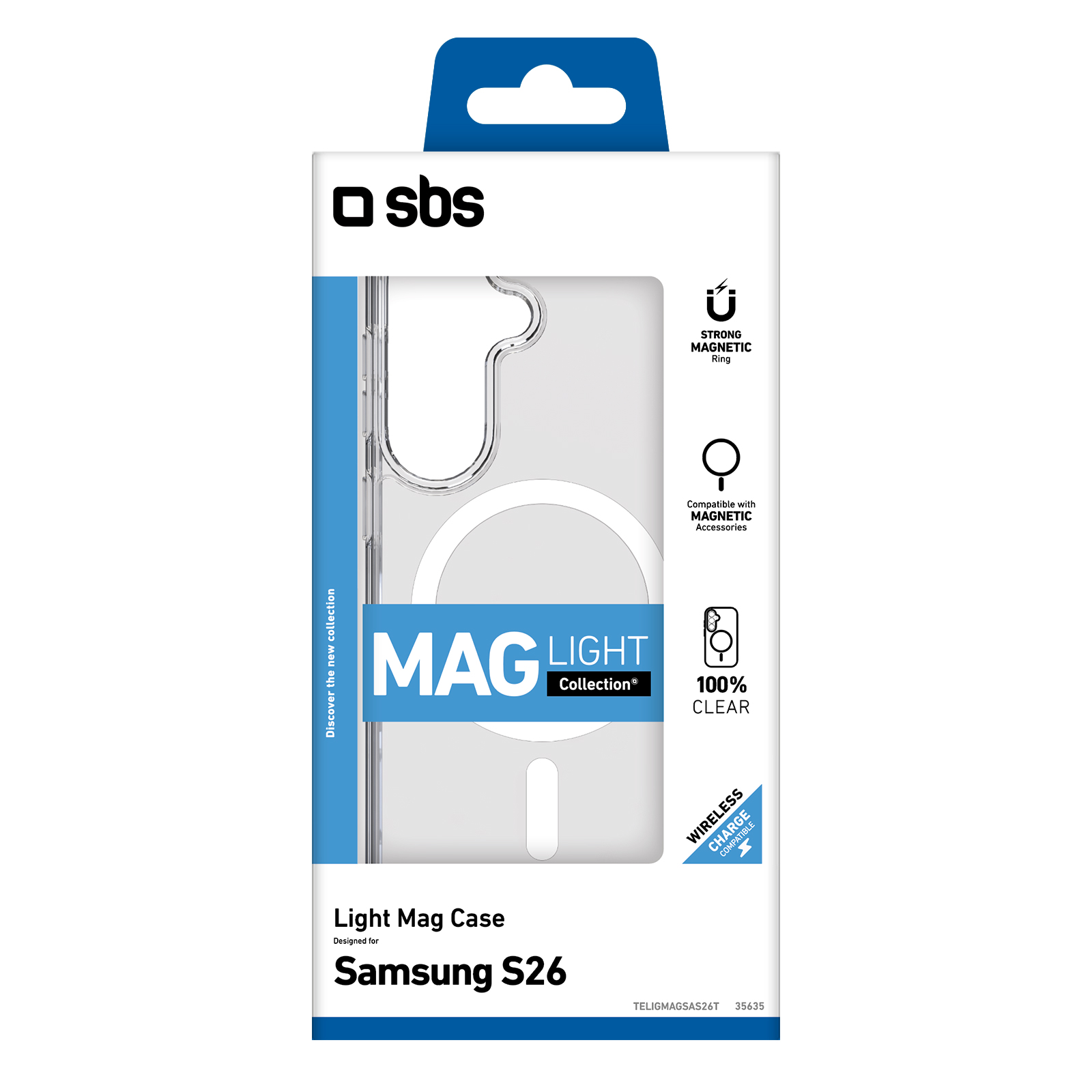 SBS TELIGMAGSAS26T Cover Light Mag Per Samsung Galaxy S26 Custodia Trasparente - Image 2