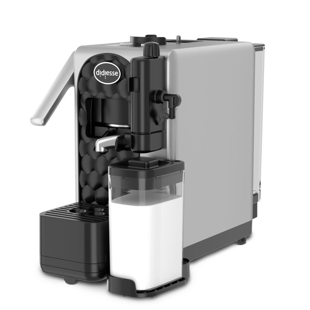 Didiesse MilkSide Silver Macchina Caffe a Cialde 1850W con Cappuccinatore