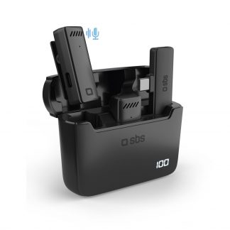 SBS TEKITMICCASEBTK Kit Microfoni Wireless USB C Ricevitore