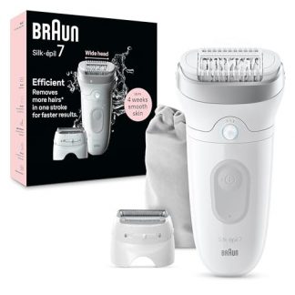 BRAUN SE7041 Epilatore Wet Dry 40 Pinze Con Custodia Da Viaggio