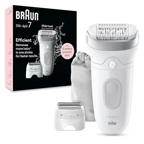 BRAUN SE7041 Epilatore Wet Dry 40 Pinze Con Custodia Da Viaggio