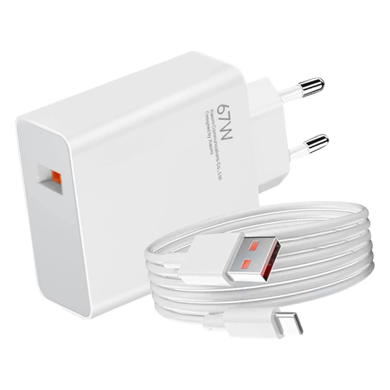 XIAOMI BHR9465EU Caricabatterie Rete 67W HyperCharge Combo Type A Bianco - Image 3
