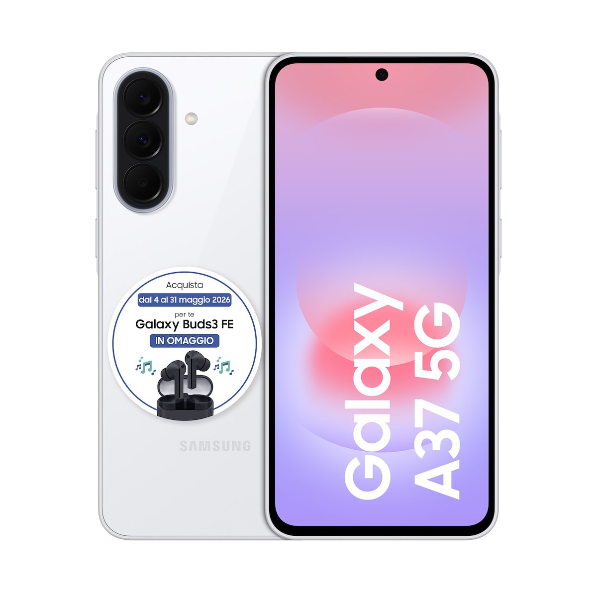 SAMSUNG SMA376BZWGEUE Galaxy A37 5G 8GB/256GB Awesome White - Image 3