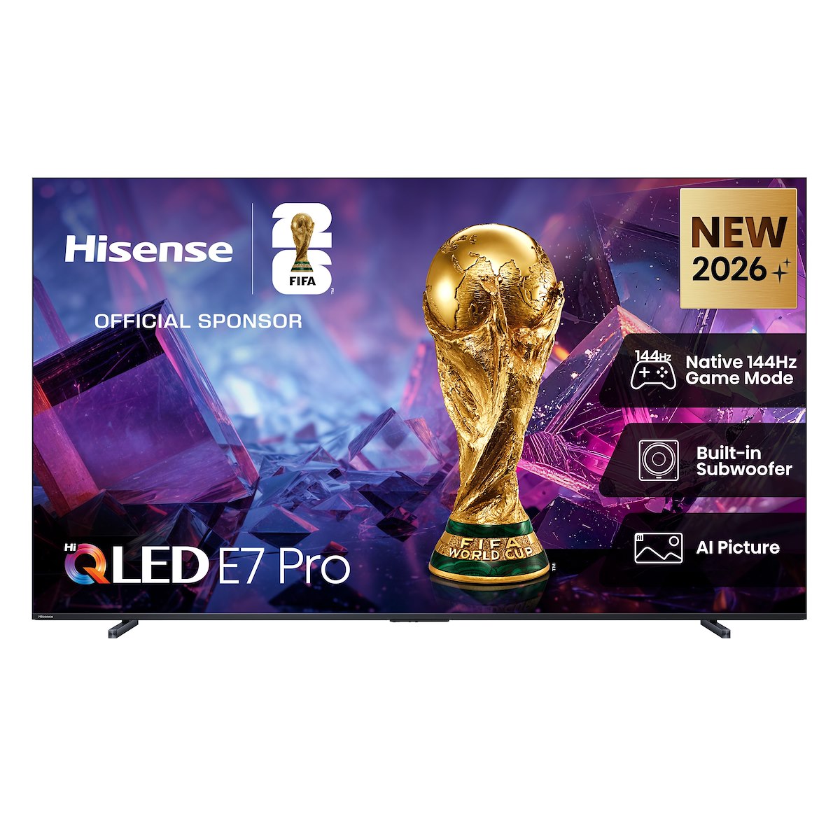 HISENSE 100E7SPRO Smart TV QLED 100 Pollici 4K UHD 144Hz DVB T2 S2