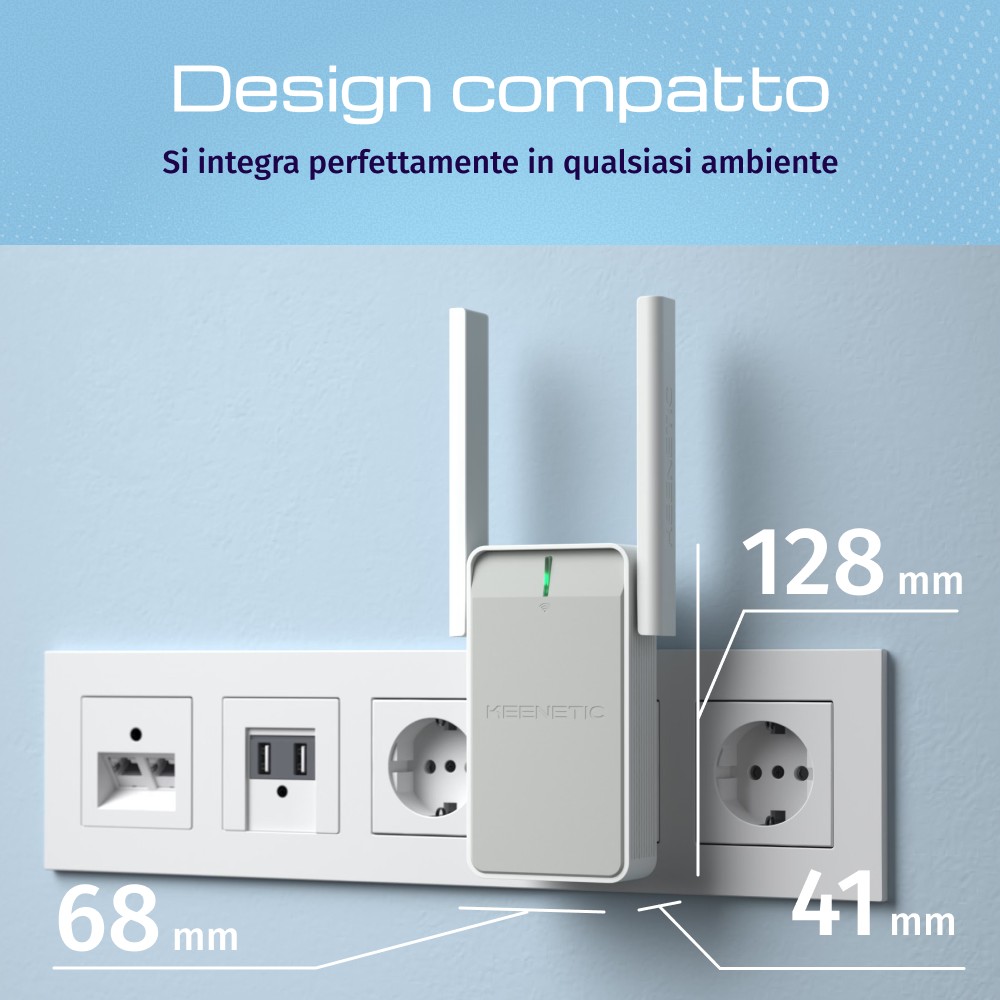 KEENETIC KN3211 Range Extender WiFi N300 Mesh Buddy 4 Estensore Rete - immagine 5