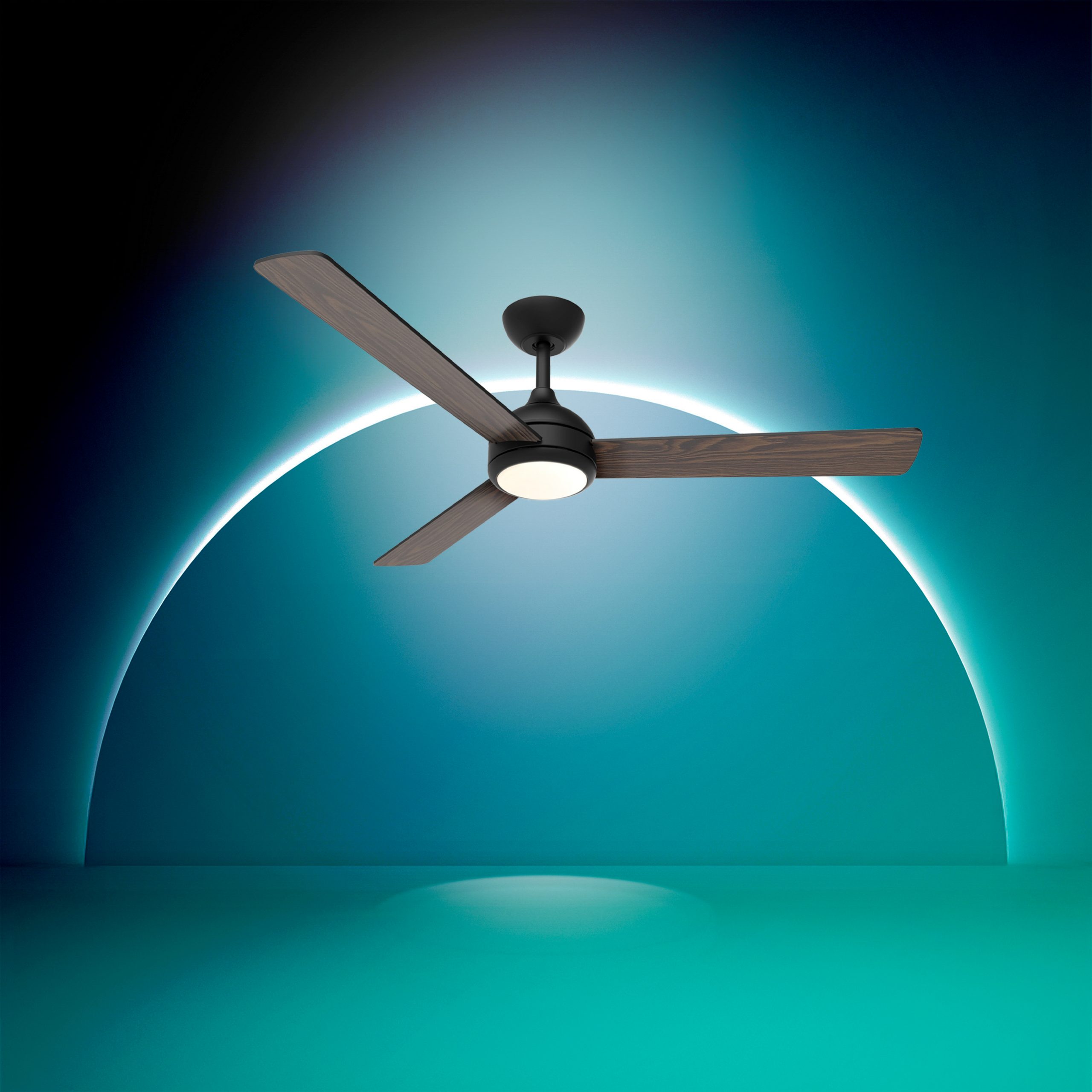 PHILIPS 929004751501 Ventilatore Soffitto Velyx Legno Nero LED 132cm - Image 3