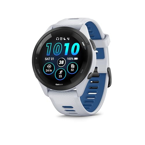 Garmin Forerunner 265 Whitestone-Tidal Blue Smartwatch 1.3 Pollici 46MM