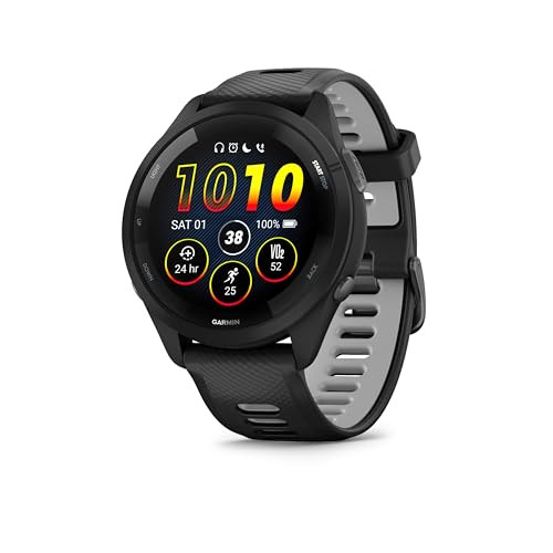 Garmin Forerunner 265 Black-Powder Gray Smartwatch 1.3 Pollici 46MM