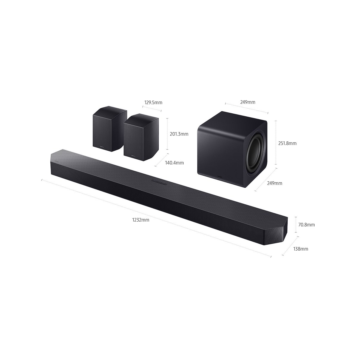 SAMSUNG HWQ990HXC Soundbar Wireless Q Symphony Subwoofer Integrato - immagine 3
