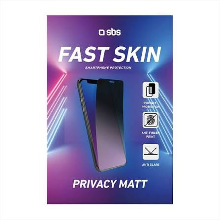 SBS TEFSTSKINSHEETPRVCL Pellicola Protettiva Fast Skin Privacy Crystal 10pz