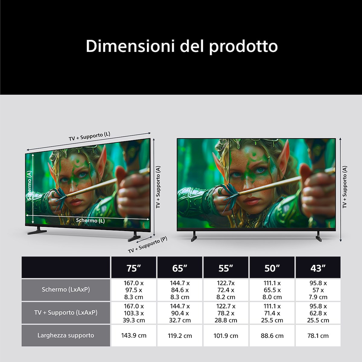 SONY K43S25M2PB Smart TV LED 43 Pollici UHD 4K Google TV - Image 5