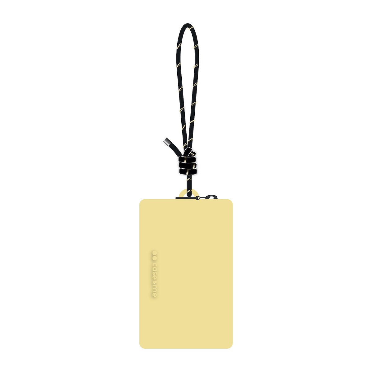 CASE&ME CMSILBAGCUSTOSYEL Borsetta Polso Silicone Gialla Taglia S Con Cordino