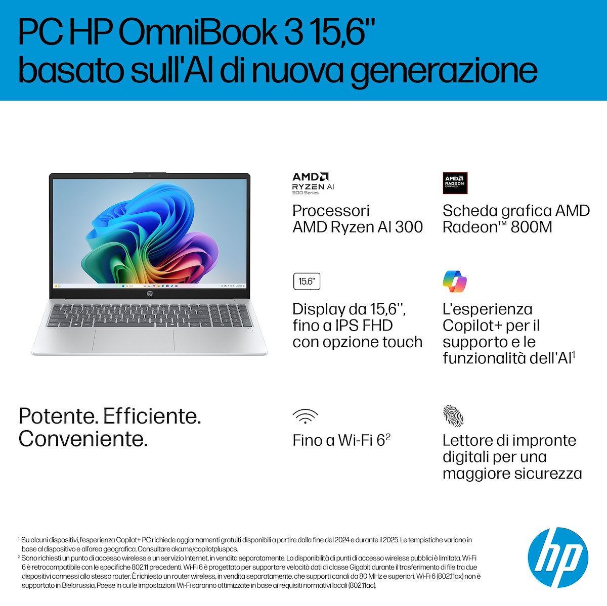 HP OMNIBOOK3NGAI15FN0012NL Notebook 15.6 FHD AI5 24GB SSD 1TB Radeon W11H - Image 5