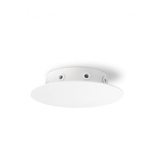 PERENZ 6255B Rosone da Soffitto per Decentramento in Metallo Bianco