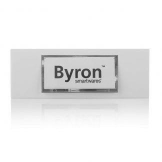 BYRON 1000798 Pulsante Campanello Cablato Bianco Con Targa