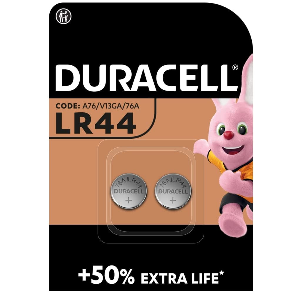 DURACELL DU23 Pila Bottone LR44 1 5V Blister 2 Pezzi