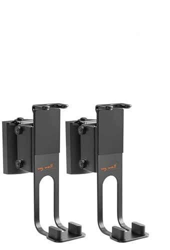 ESPO HS17AL My Wall Coppia Supporto per Casse Sonos Nero