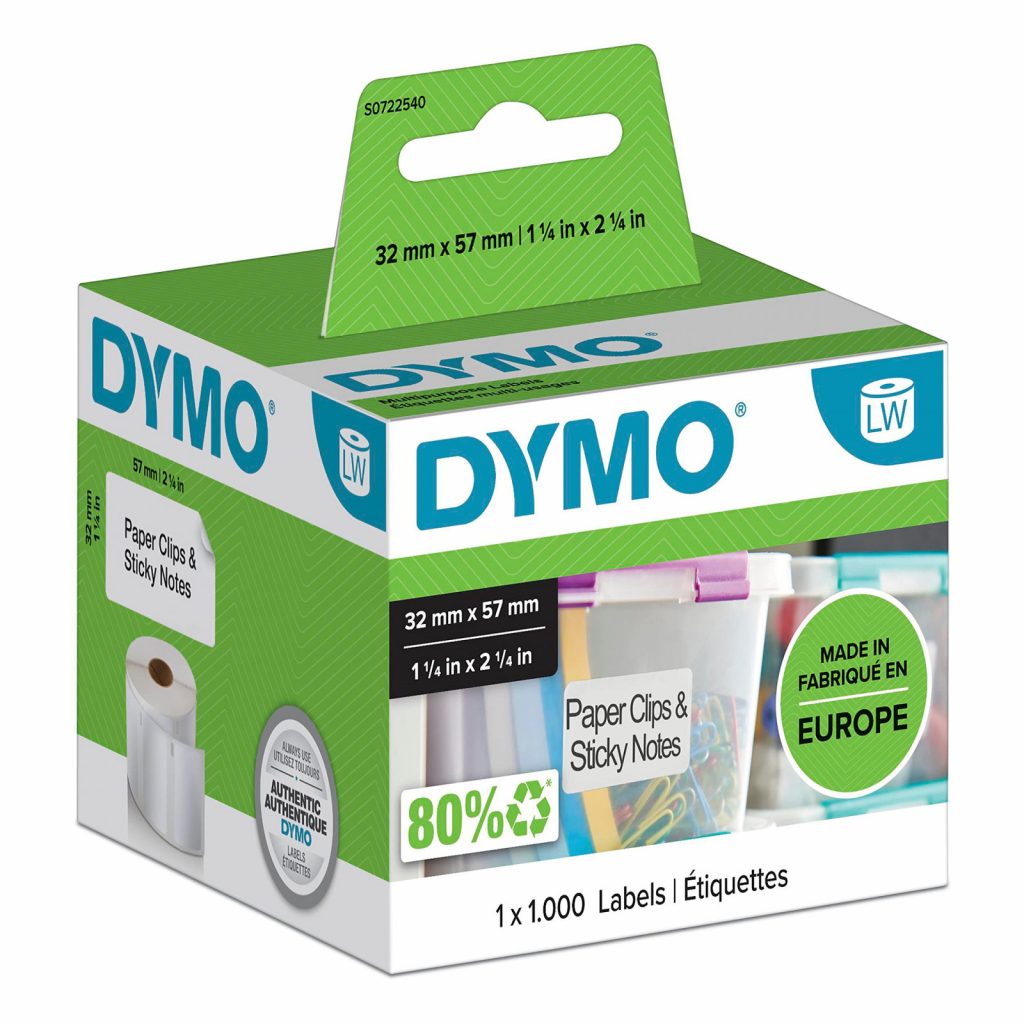 Dymo S0722540 N925   Etichette Dymo LW Multiuso 57x32mm Bianco§