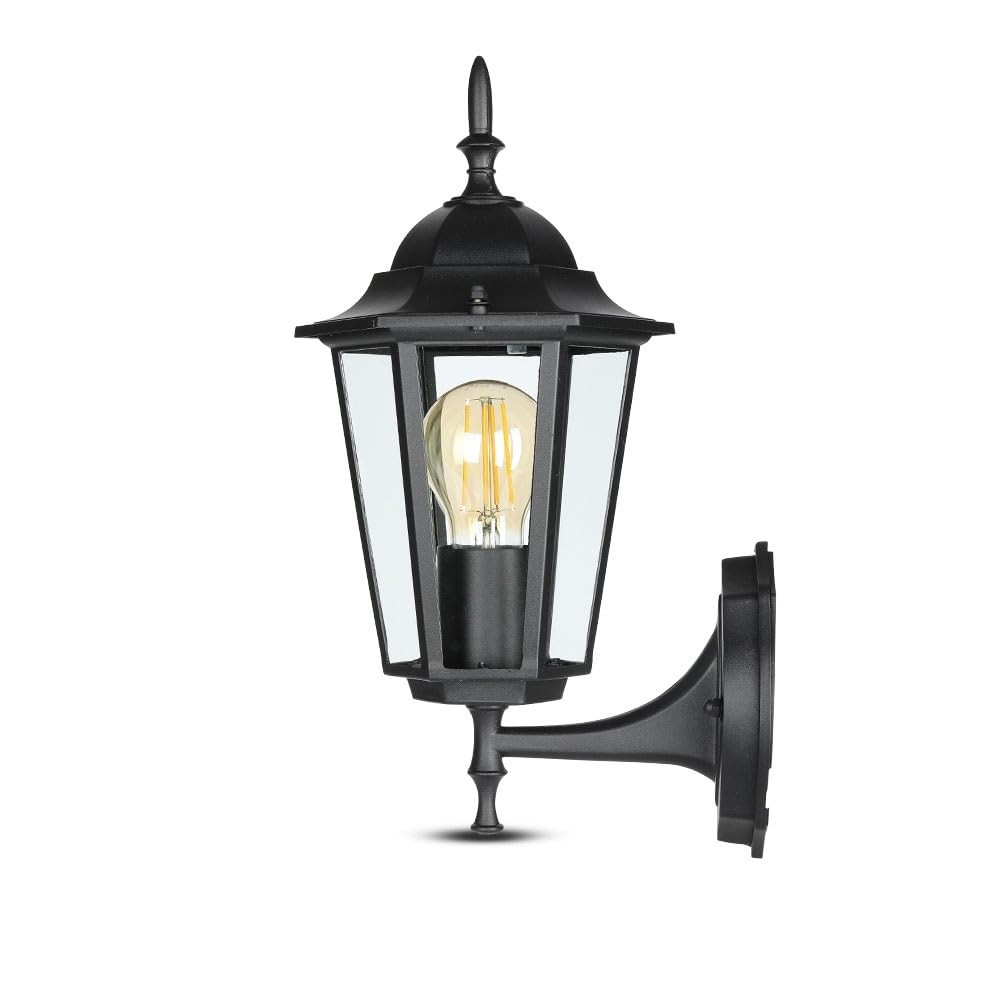 V-TAC SKU7066 Plafoniera Led Parete Lanterna Nera IP44