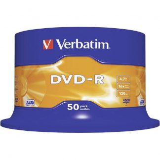 VERBATIM 43548 DVD R 4 7GB 16X AZO Spindle 50 Pezzi Serigrafabile