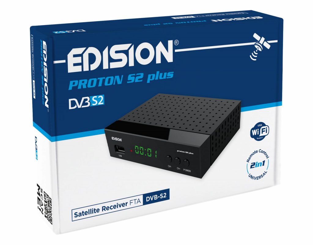 EDISION PROTONS2PLUS Ricevitore Satellitare FTA DVB-S2