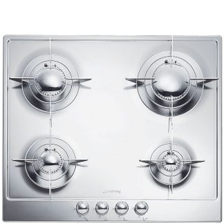 SMEG P64ES Piano Cottura Gas 60cm 4 Fuochi Comandi Frontali Inox